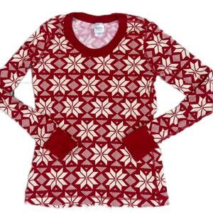 Hanna Anderson snowflakes pajama top